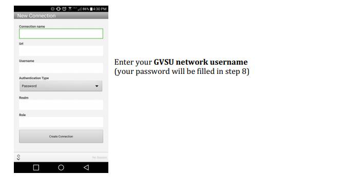 Configuration to setup a new VPN